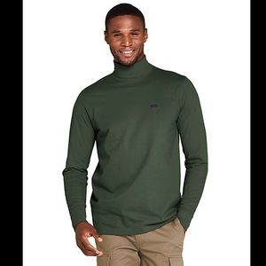 Land’s End Turtleneck. Dark Green.